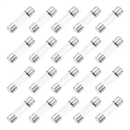 Unique Bargains - 4A 250V Glass Fuse 0.2"x0.79" Fast Blow Fuse for Home Appliances 20pcs