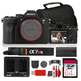 Bundle - Sony - Alpha a7R VI Mirrorless Camera (ILCE-7RM6/B) Premium Full Frame Camera + More