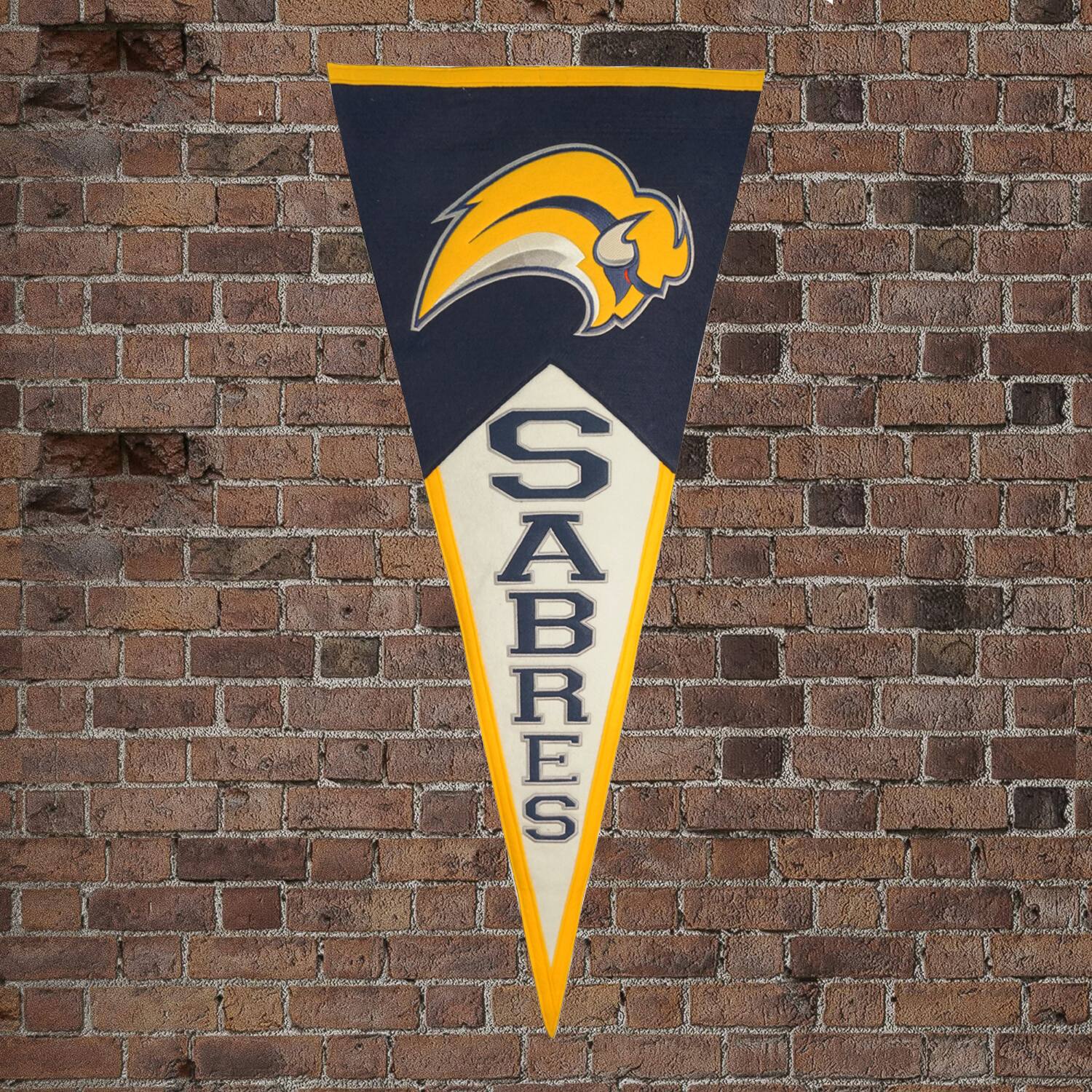 Alt View 5. Winning Streak Sports - Buffalo Sabres NHL GIANT SIZE Pennant 17x40 Wool Pennant - Multi.