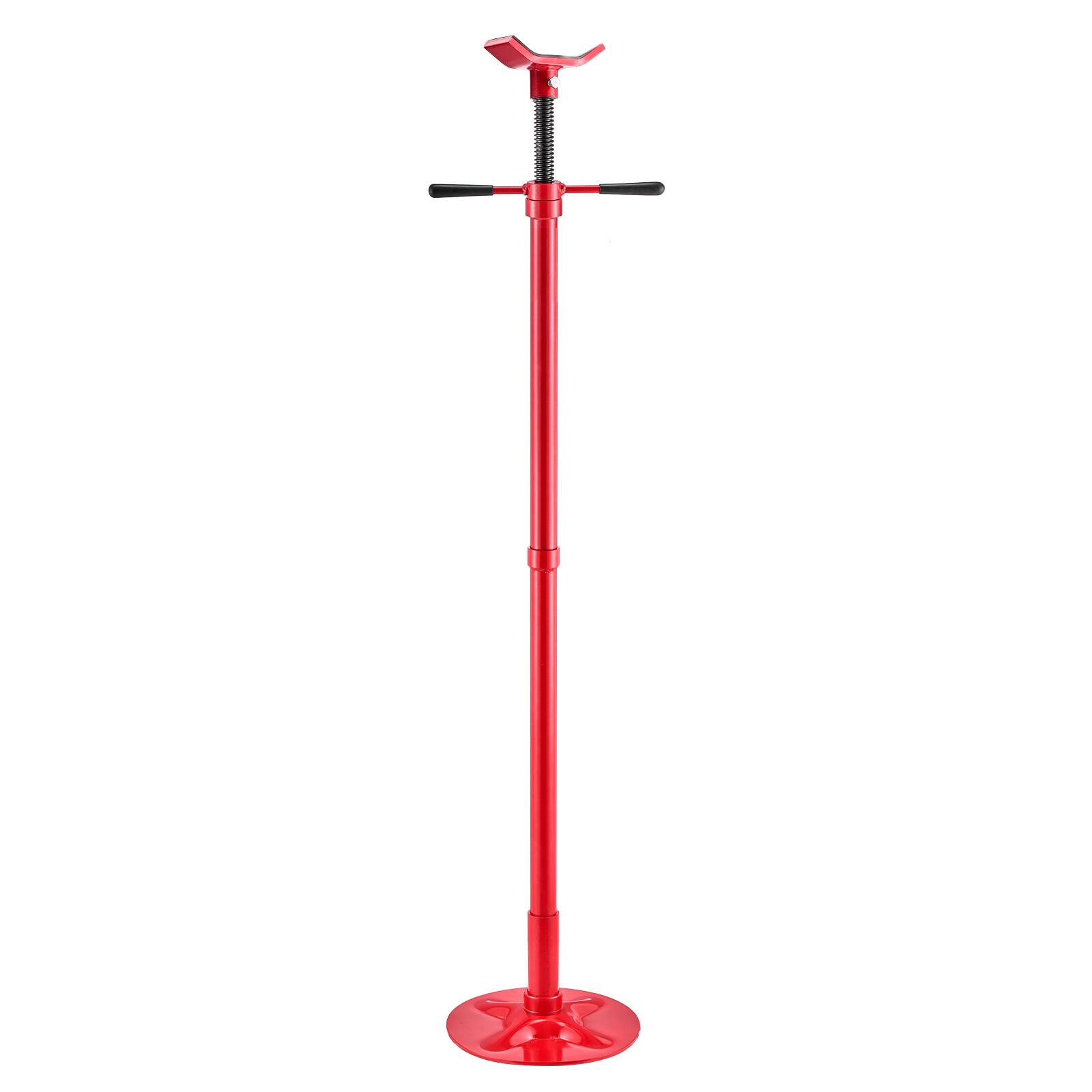 Front. VEVOR - Underhoist Support Stand, 1/2 Ton (1102 lbs) Capacity Under Hoist Jack Stand, Lifting from 54.02" to 83.86" - Red.