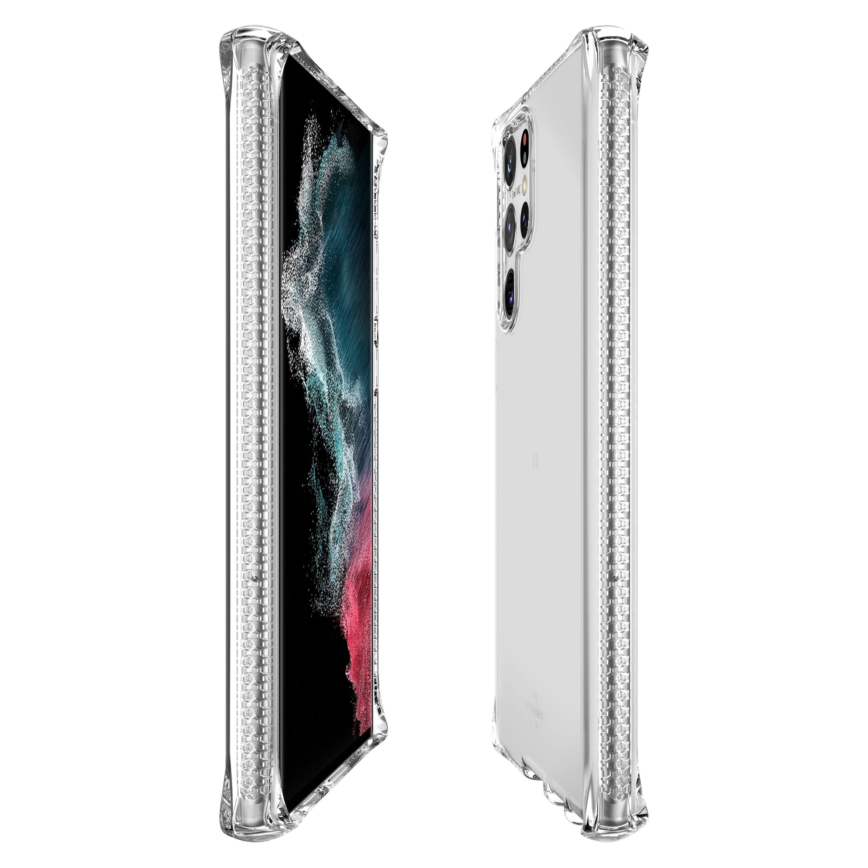 Left. Itskins - ITSKINS - Spectrum Clear Case for Samsung Galaxy S22 Ultra - Transparent.