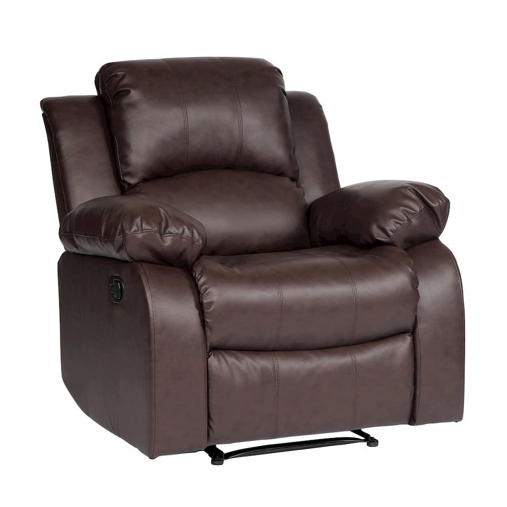 Starlight Canyon Home - Leather Recliner Chair, Recliner for Compact Living Spaces - Brown