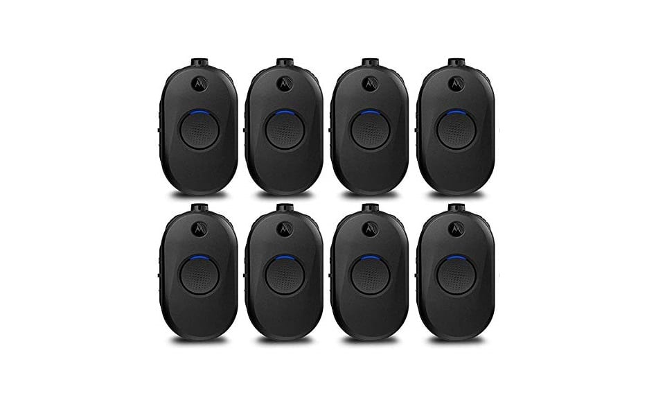 Motorola - CLP1080e UHF 8 Channel 1 Watt Two-Way Radio 8-Pack - Black