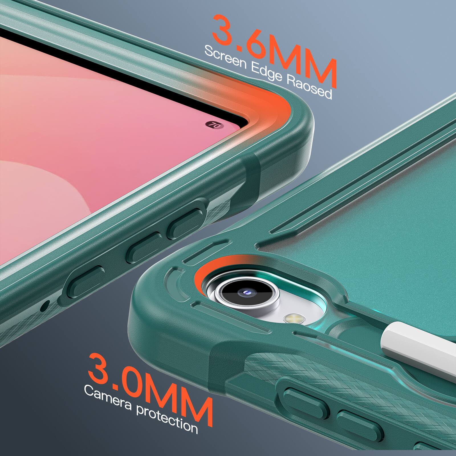 Screen 3.6MM Edge Raised  
70  
3.0MM Camera protection
