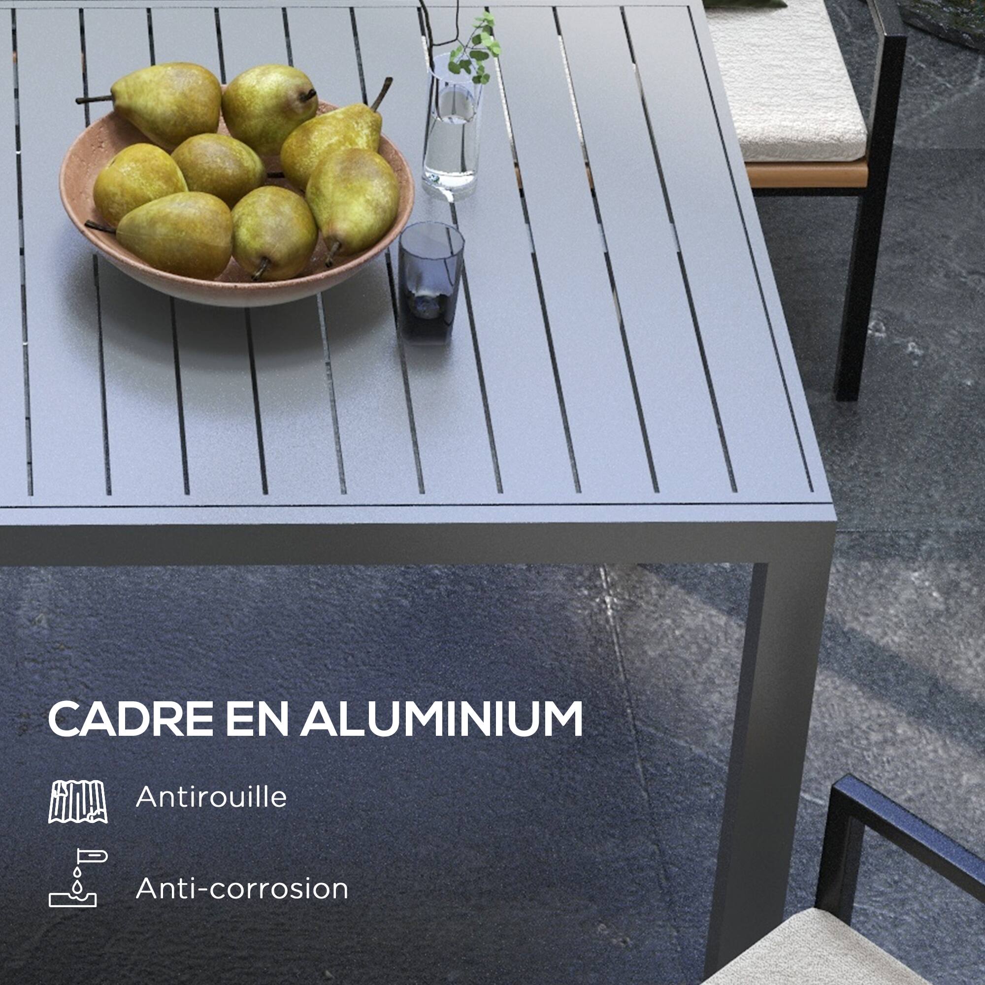 CADRE EN ALUMINIUM
Antirouille
Anti-corrosion