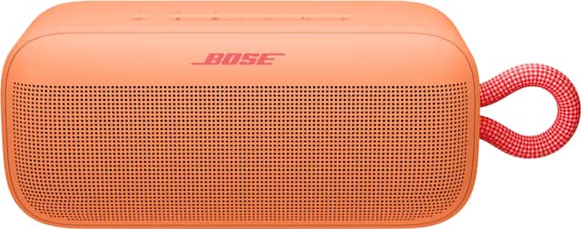 Front. Bose - SoundLink Plus Portable Bluetooth Speaker - Sunset Peach.