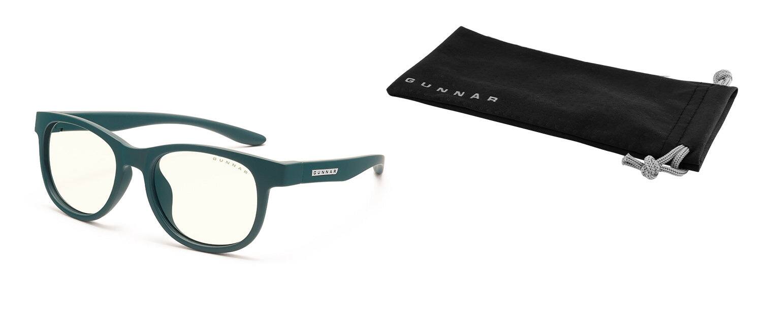 Alt View 5. GUNNAR - GUNNAR Computer Glasses  -  Rush Kids Small, Teal, Amber Lens - Blue Light Blocking, Relieve Dry Eye, Anti Glare - Teal.