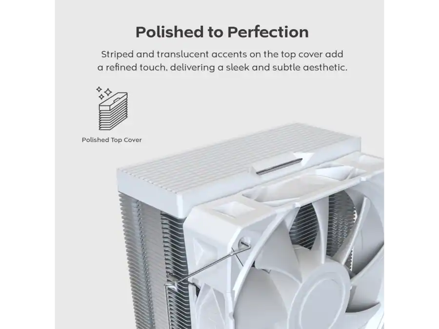 Montech NX400 CPU Air Cooler, 4 Heat Pipes, 52 fin Sink, 120mm FDB Fan ...