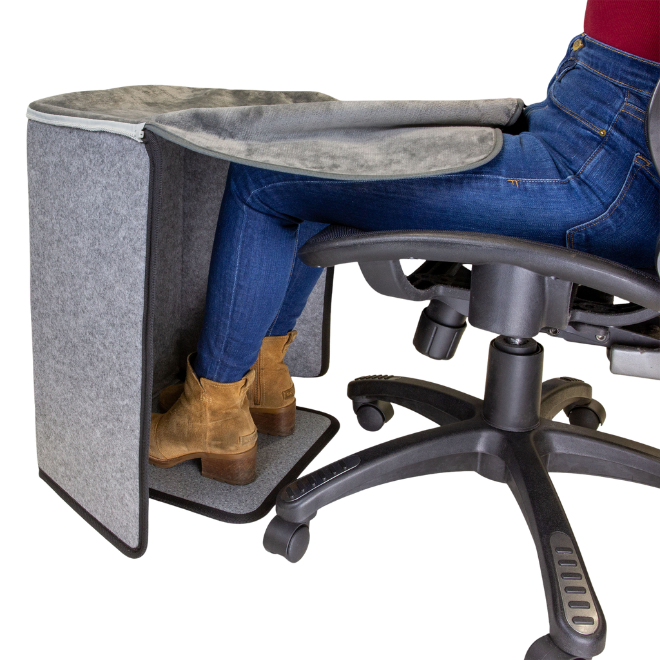 Alt View 2. Victor - Heetz™ Foot and Leg Warmer Deluxe - Gray.