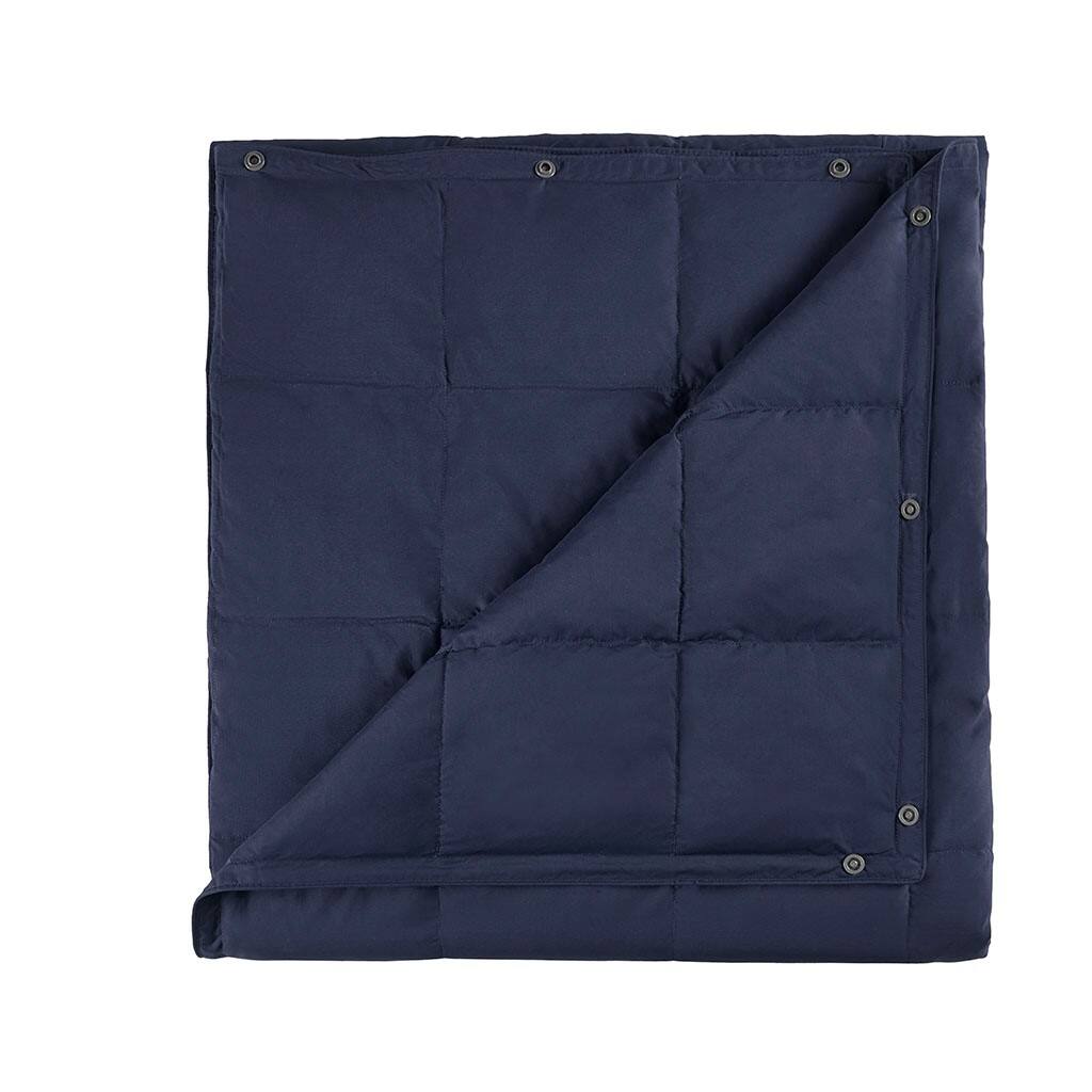 Alt View 5. Gracie Mills - Gracie Mills Alvarez Classic Box Quilted Wearable Multipurpose Throw Blanket - Indigo.