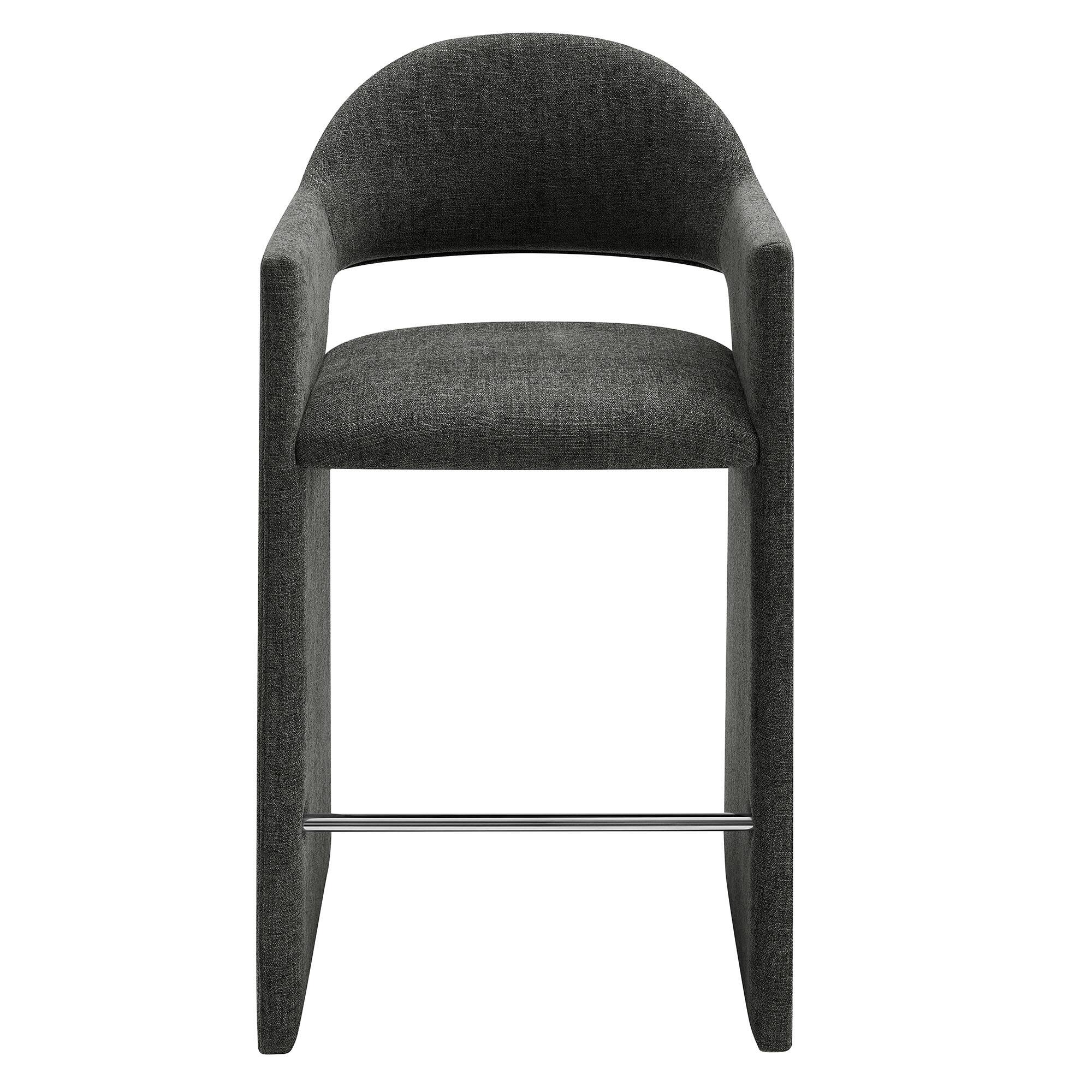 Alt View 4. Modway - Talia 41 Inch 41 Inch Upholstered Fabric Bar Stool by Modway - Charcoal.