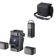 Front. Nebula - soundcore Nebula P1 Portable GTV Projector with Portable Carry Bag,650 ANSI Lumens, 180" Big Screen - Gray.