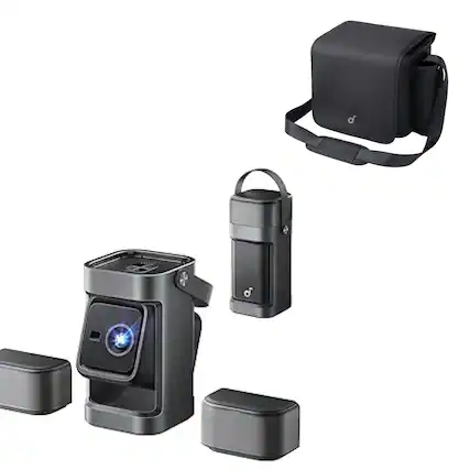 Front. Nebula - soundcore Nebula P1 Portable GTV Projector with - Gray.