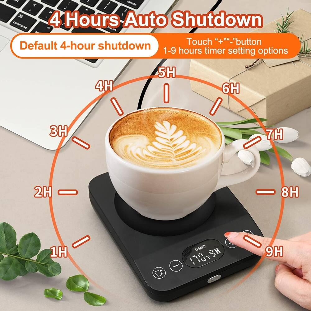 4 Hours Auto Shutdown

Default 4-hour shutdown

Touch "+" "-" button

1-9 hours timer setting options

4H 5H 6H 7H 8H 9H

3H 2H 1H