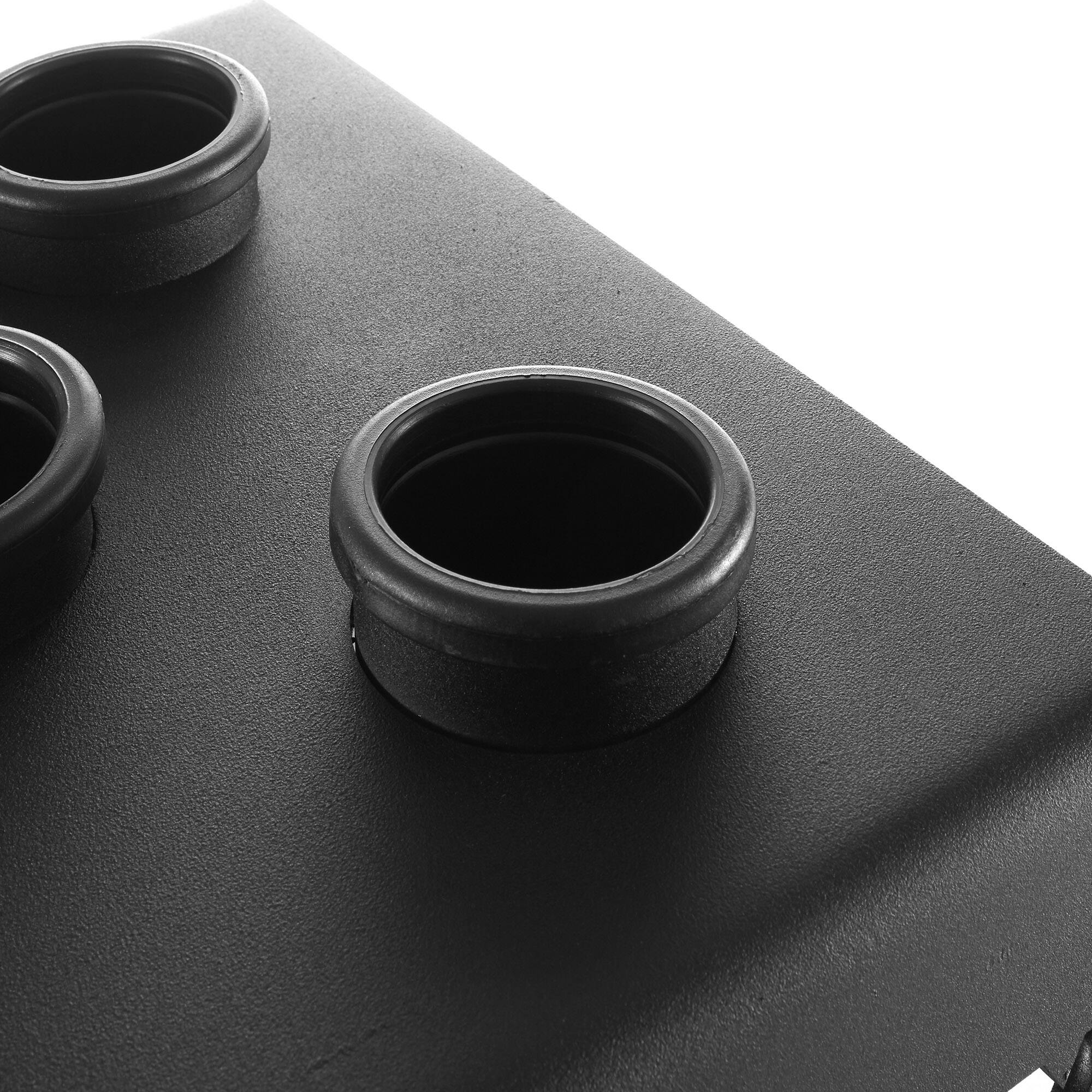 Alt View 3. Philosophy Gym - Vertical Barbell Holder - 5 Bar Storage Stand for 2-in Olympic Bars - Black.