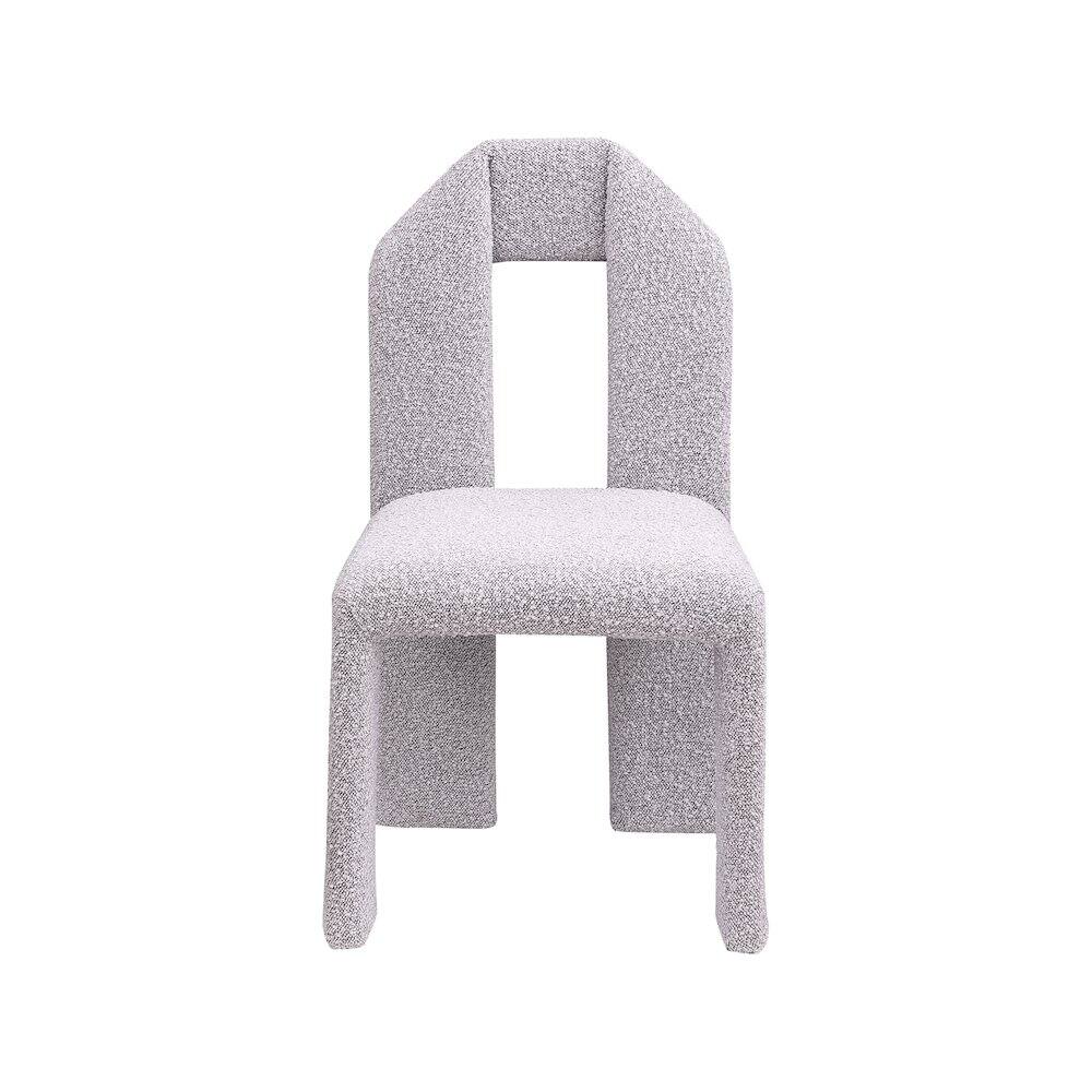 Alt View 1. Meridian Furniture - Bennett Taupe Boucle Fabric Dining Chair, Set of 2 - Brown.
