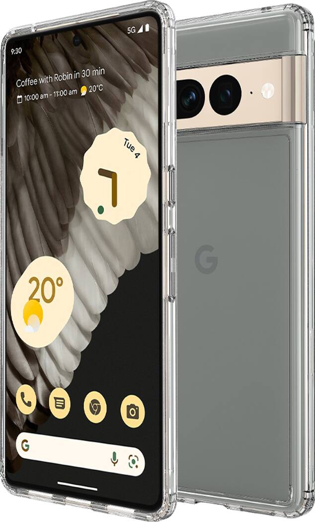 Alt View 11. SaharaCase - Hybrid-Flex Hard Shell Case for Google Pixel 7 Pro - Clear.