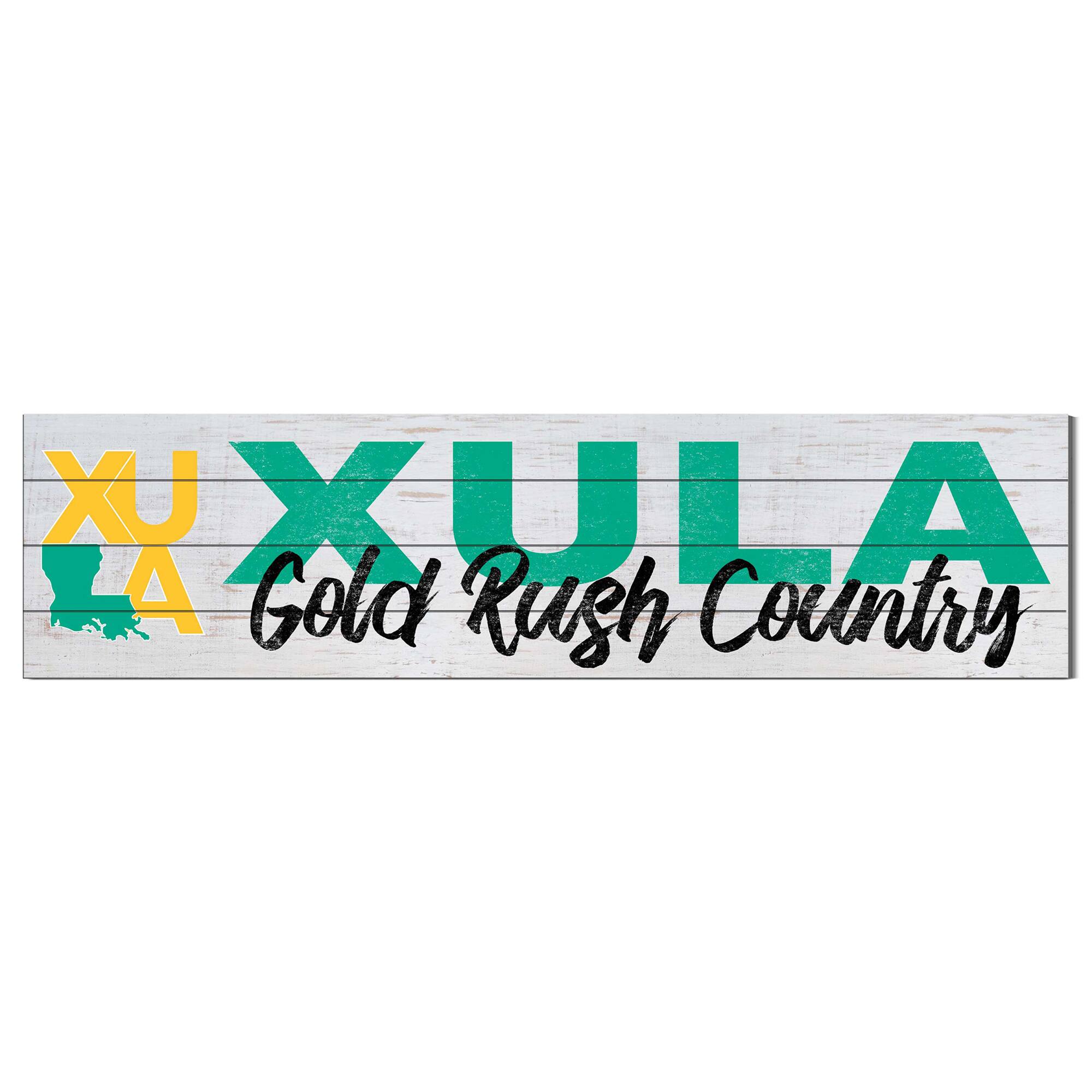 XULA Gold 40'' x 10'' Logo Sign
