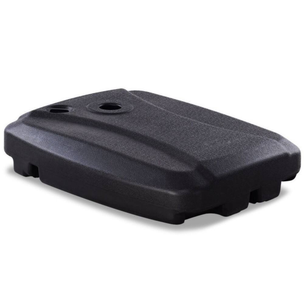 Mondawe - 60L Plastic Weighted Fill Water Sand Wheel Patio Umbrella Base - Black