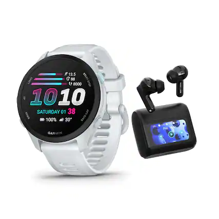 13.5 LIGHT 88 START-STOP 8000 STOP UP 1010 SATURDAY 01 38 DOWN 100% 30 BACK-LAP GARMIN
100% 100% 100% Play Music