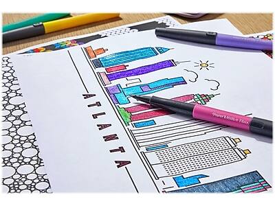 Alt View 1. Paper Mate -  Flair Felt Pens, Medium Point, 8/Pack  - Assorted Ink.