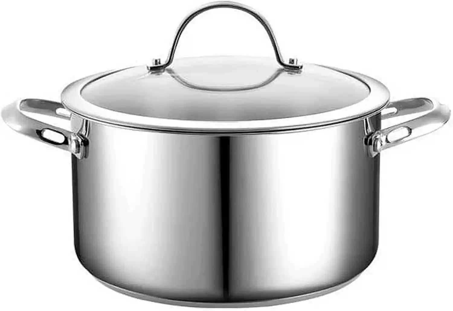 Front. Cooks Standard - Cook Standards Classic 6 QT Stockpot With cover - STAINLESS STEEL.