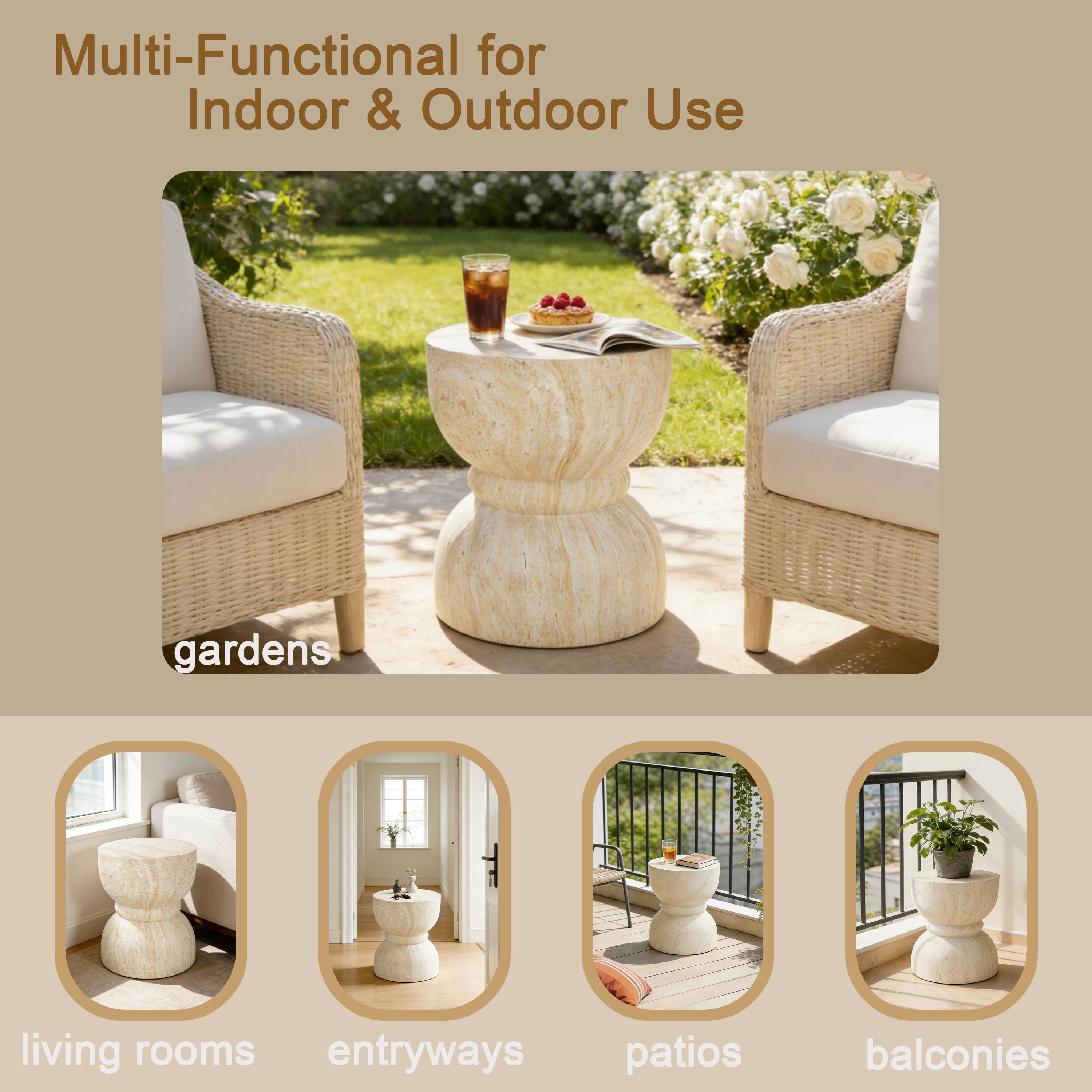 Multi-Functional for Indoor & Outdoor Use

- gardens
- living rooms
- entryways
- patios
- balconies