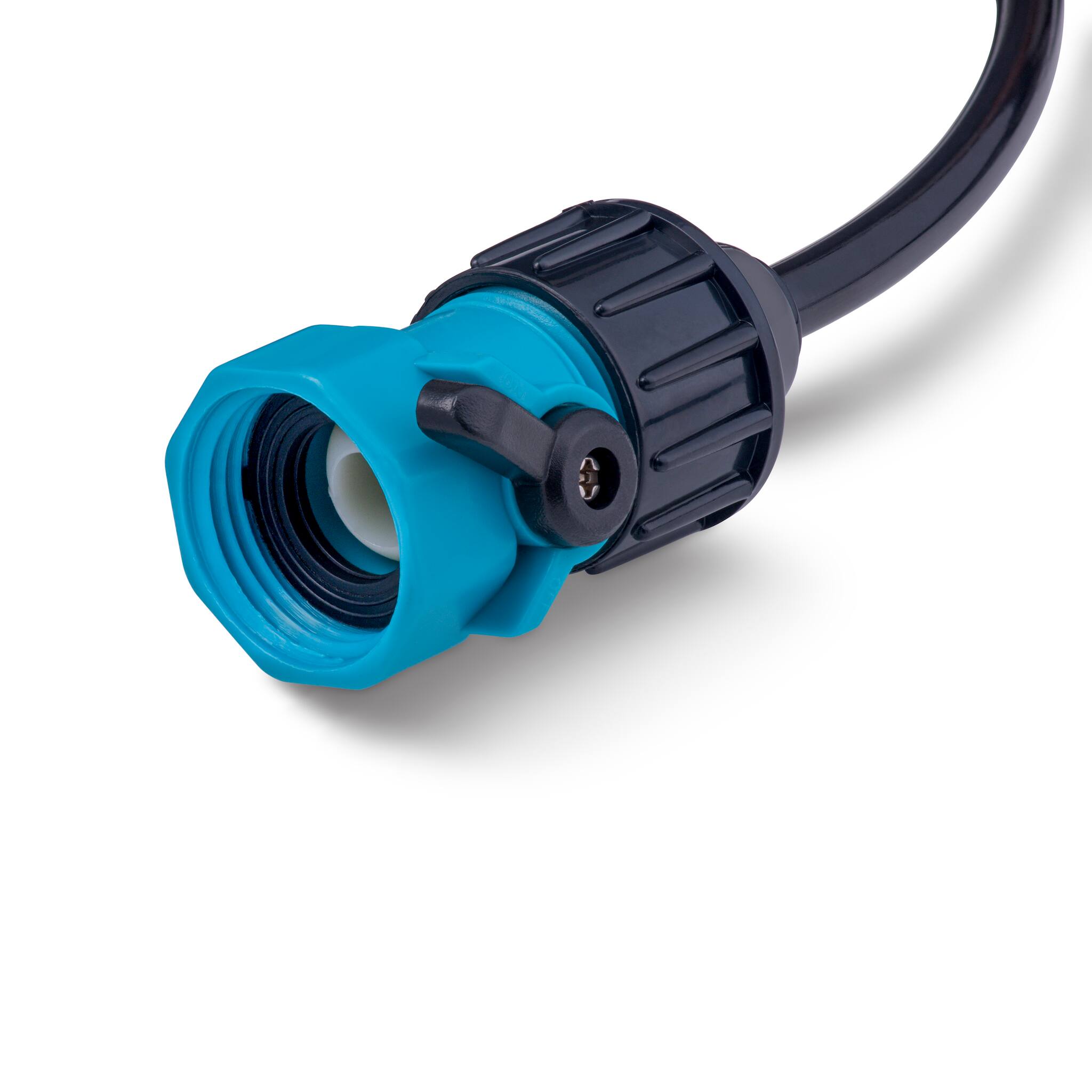 Alt View 6. NewAir - Outdoor Misting Fan and Pedestal Fan Combination, 600 sq. ft. With 3 Fan Speeds, Connects Directly to Your Hose - Black.