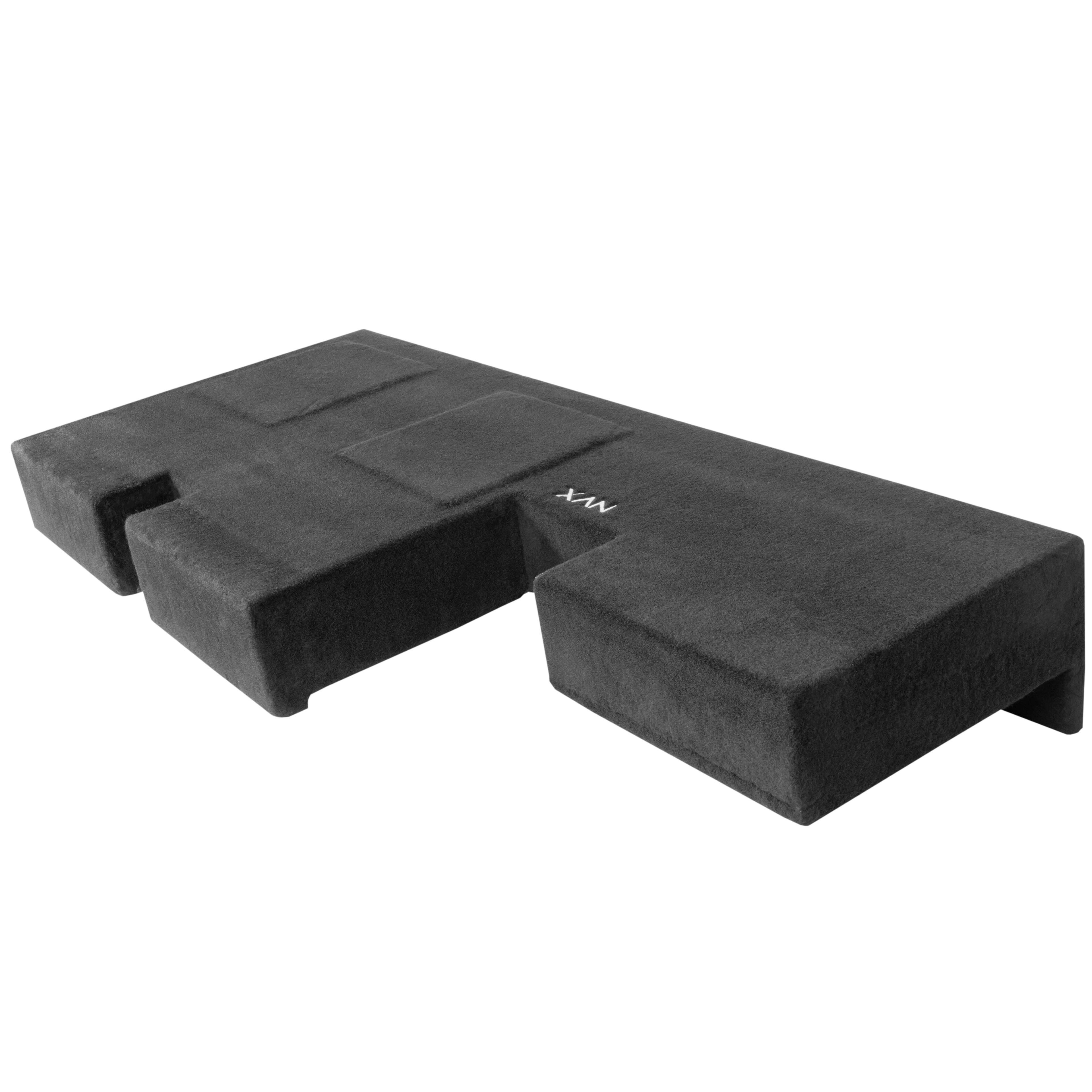 Alt View 5. NVX - Custom Fit 700W RMS Dual 10in Sealed Loaded Subwoofer Enclosure for 2007-2017 Tundra Double Cab Trucks.
