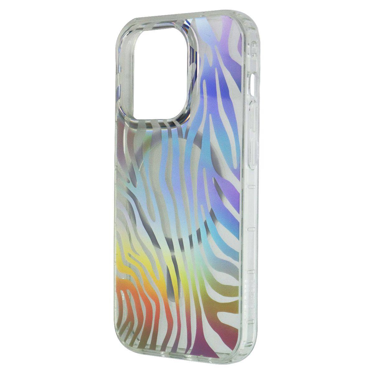 Front. Mybat Pro - MyBat Pro Mood Series Case for MagSafe for Apple iPhone 14 Pro - Zebra - Iridescent.