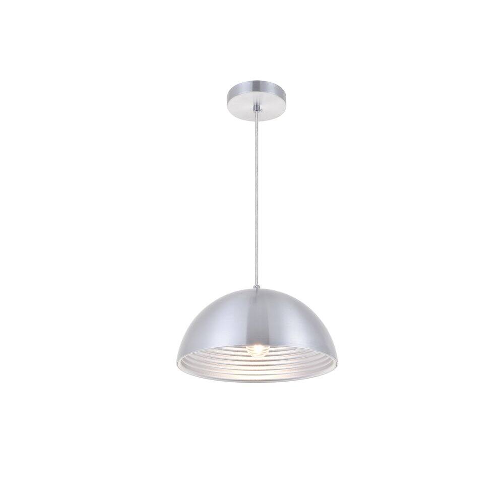 Left. Living District - Circa 1 Light Burnished Nickel Pendant - Burnished Nickel.