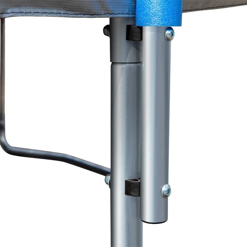 Alt View 8. HTUTWOO - 16FT Trampoline with Basketball Hoop & Double-sided Cover, Ladder,Net,Jumping Mat,Spring Cover Padding for Adults & Kids - Blue.