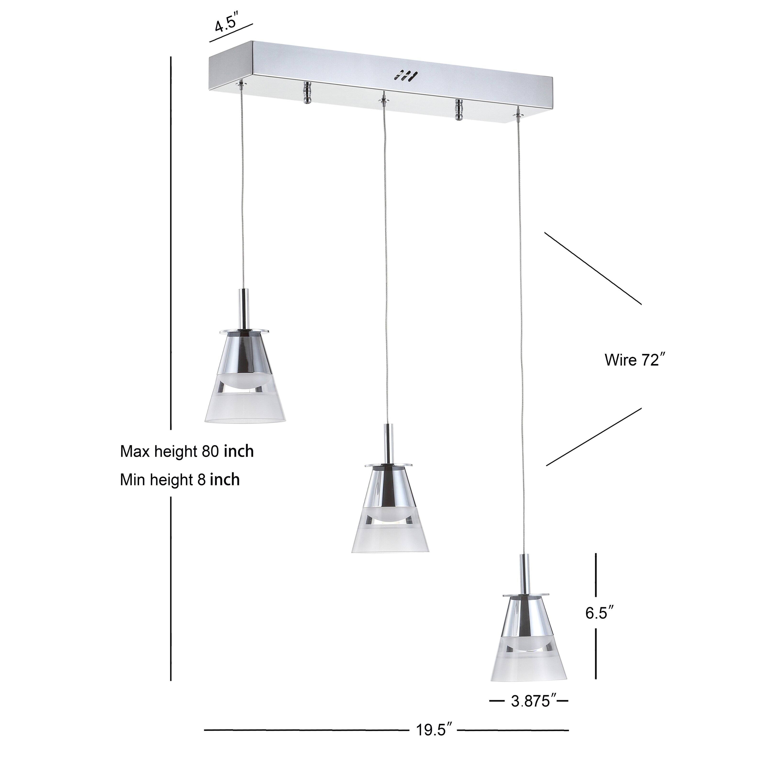 4.5" Wire 72" Max height 80 inch Min height 8 inch 6.5" 19.5" 3.875"