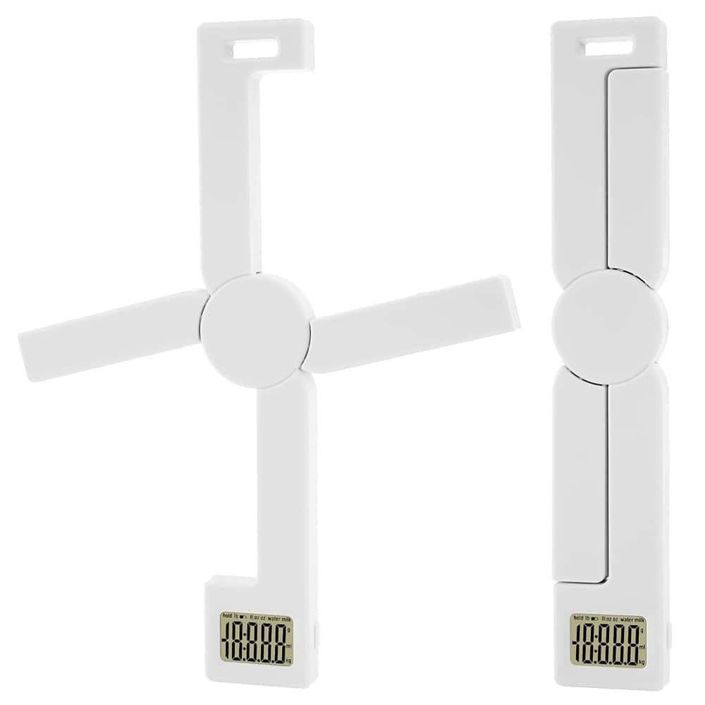 ACJPR - Compact Folding Digital Kitchen Scale – Portable High-Accuracy Food Scale with LCD Display, Tare Function, Auto Power Of