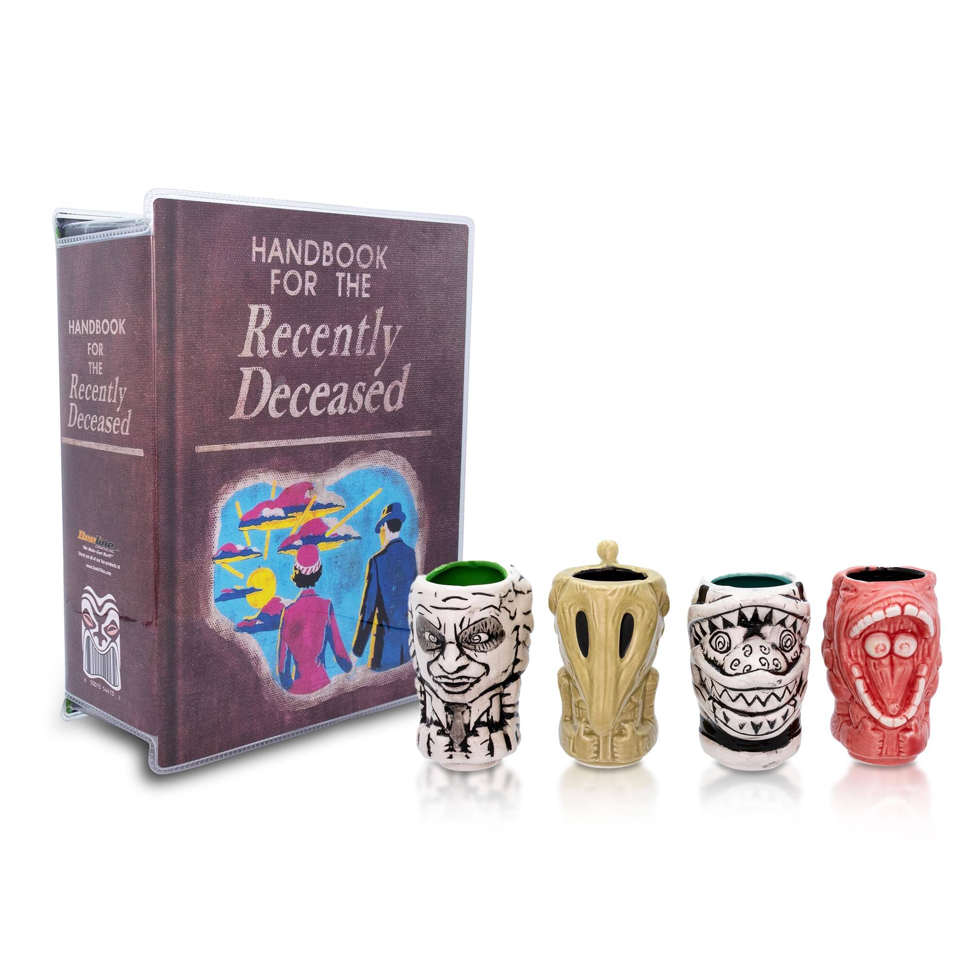 ThinkGeek - Geeki Tikis Beetlejuice Muglets 4-Pack | Beetlejuice, Sandworm, Adam, Barbara - Brown price history on PriceWatchPro