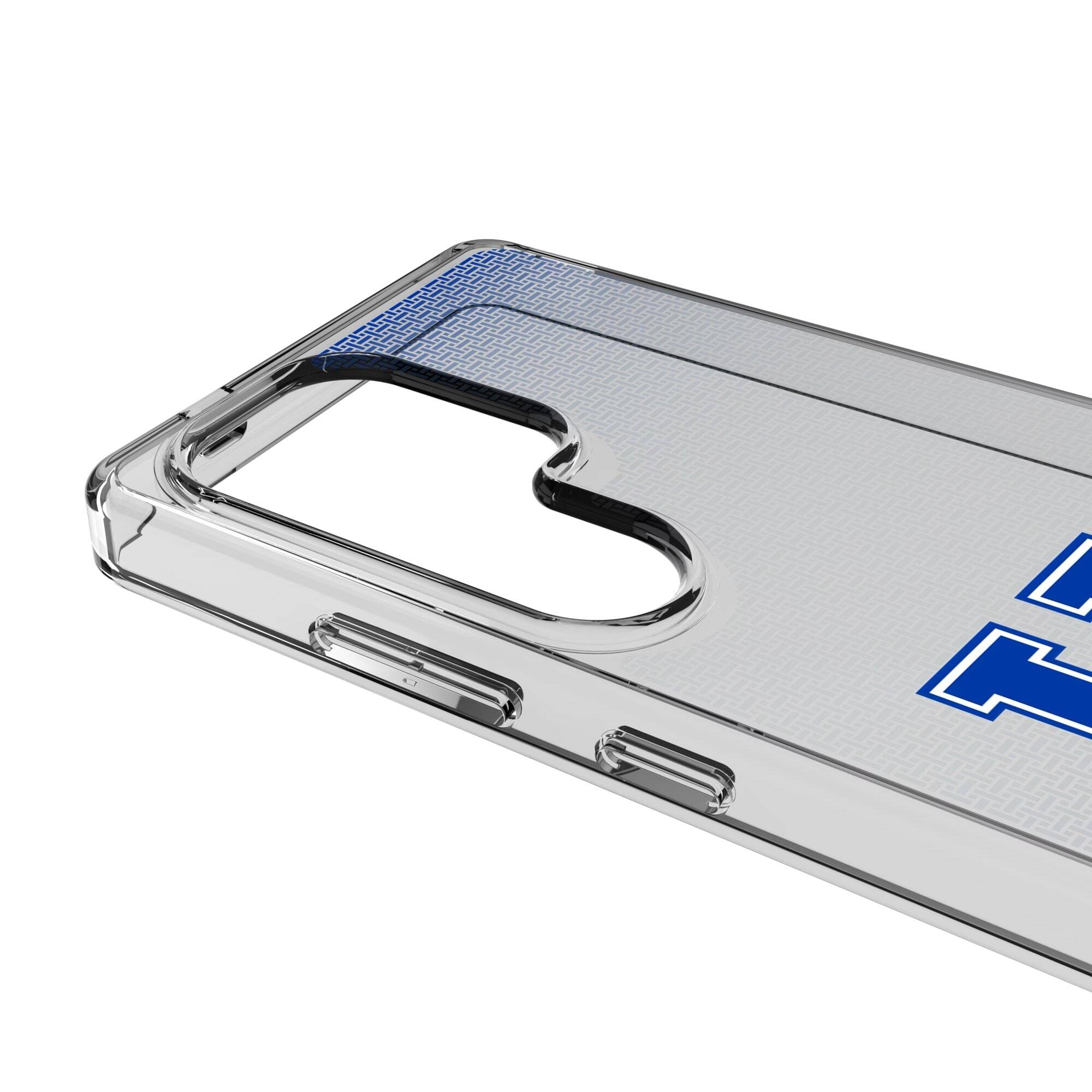 Alt View 2. Keyscaper - Kentucky Wildcats Linen Logo Galaxy Clear Case - S23 Ultra - Multicolor.