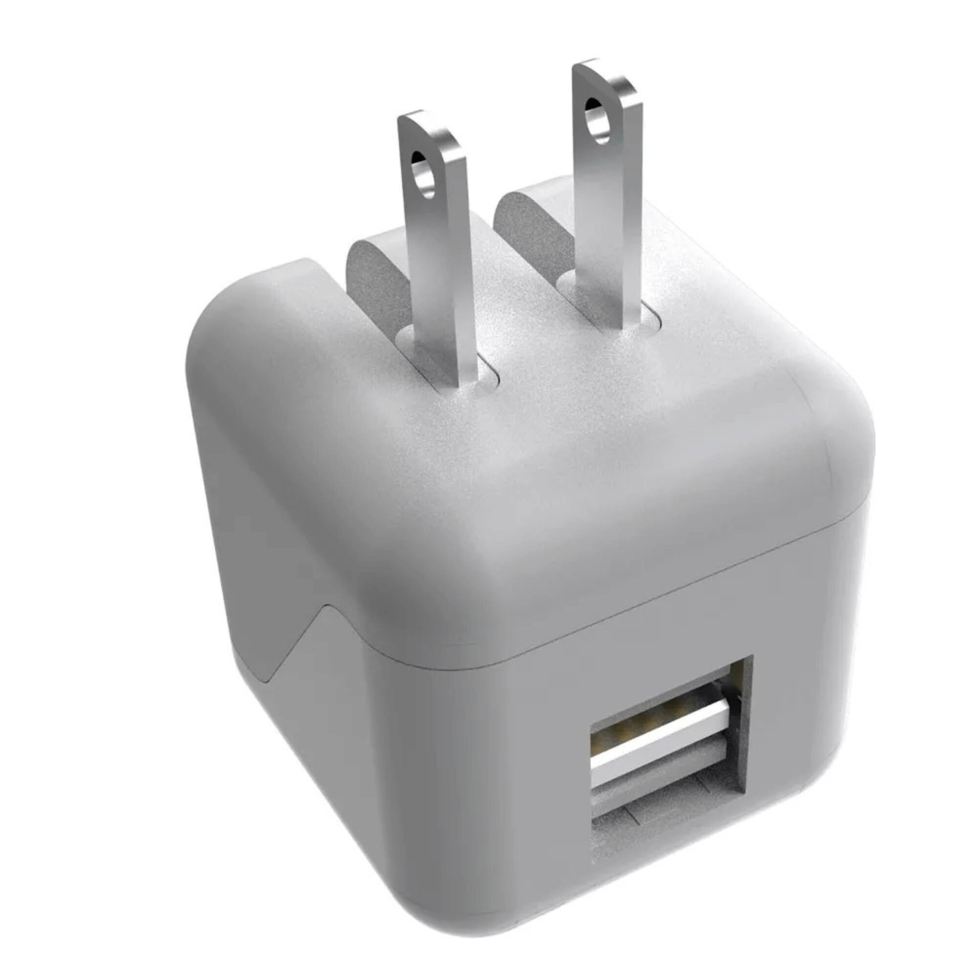 Alt View 2. Xyst - 2.4-Amp Dual USB Wall Charger With 4Ft Lightning Cable - White.