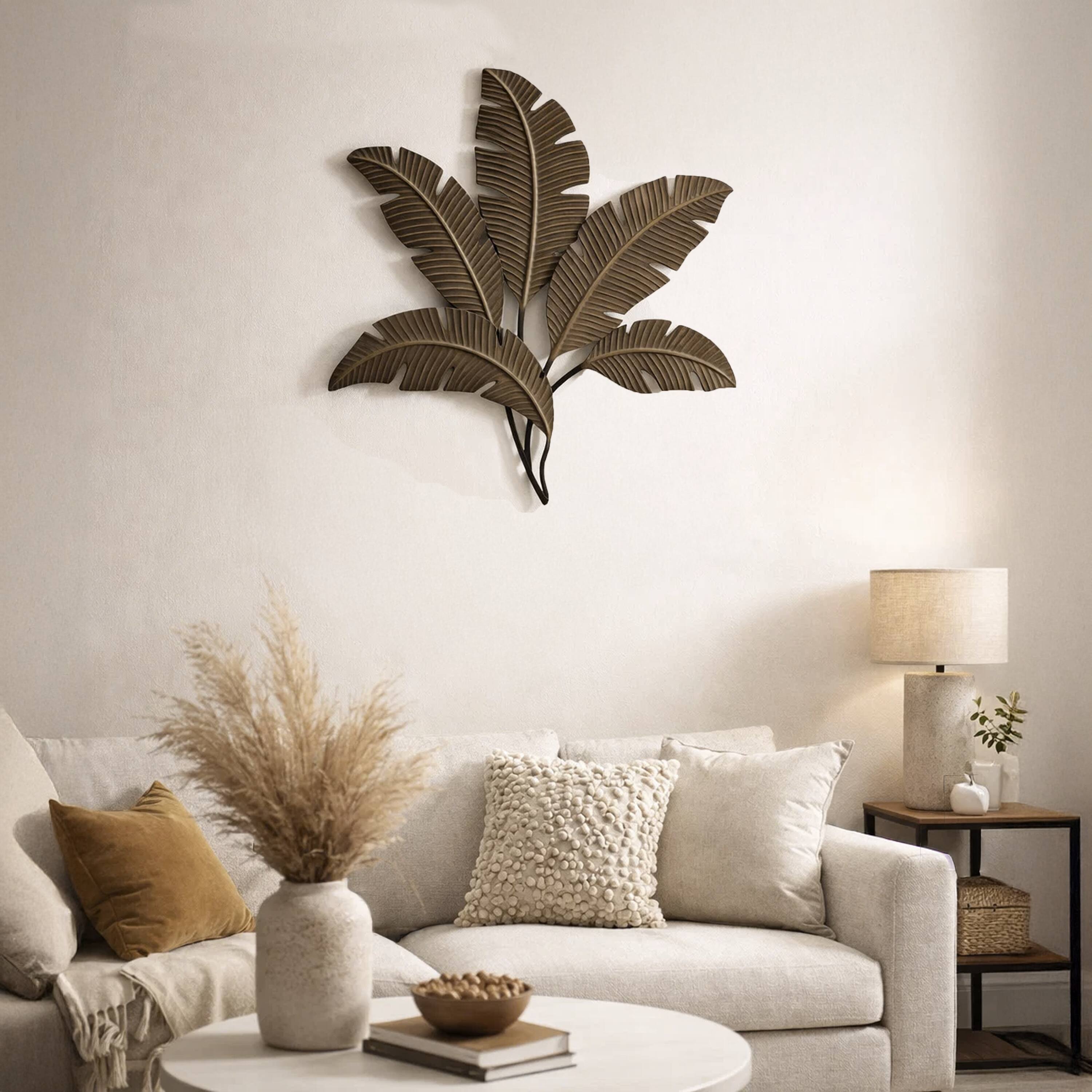 Alt View 9. Manhattan Lane - 35 Inch Tropical Metal Palm Leaf Wall Mount Accent Décor - Yellow, Green, Black.
