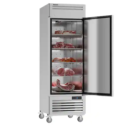 Front. Coolski - Coolski 27" Commercial Freezer, 19.32 Cu. Ft. 1 Door Reach-in Upright Freezer - Stainless steel.