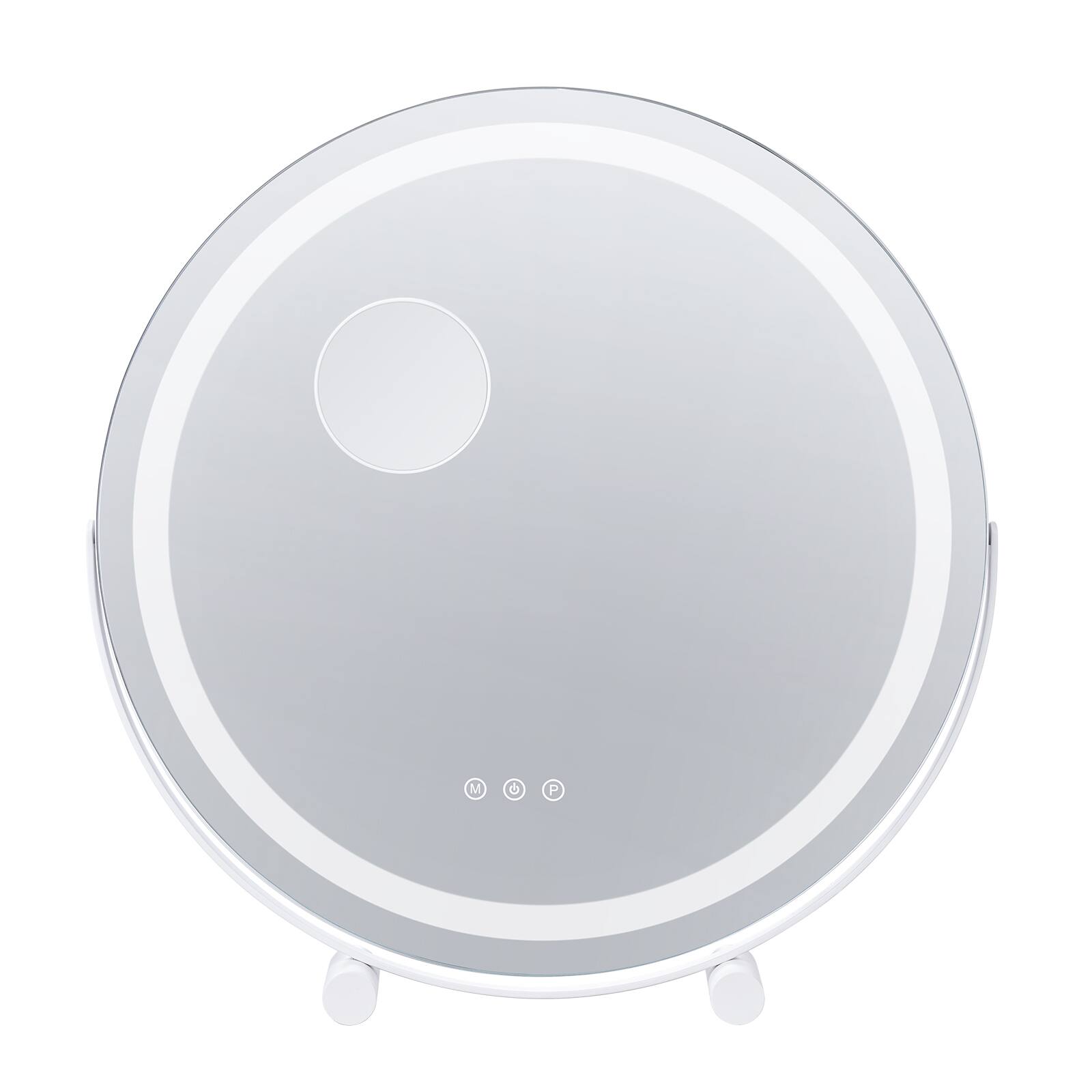 Alt View 5. VEVOR - 20” Vanity Mirror With Lights,LED Makeup Mirror 3 Color Lighting Modes, with 5X Magnification Mirror,Smart Touch Control - White.