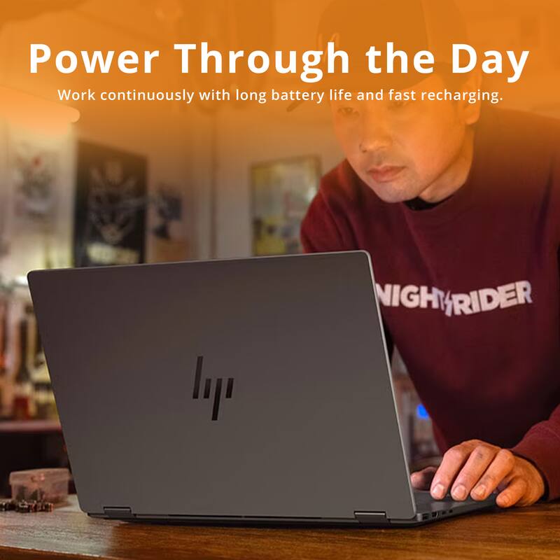 Power Through the Day  
Work continuously with long battery life and fast recharging.