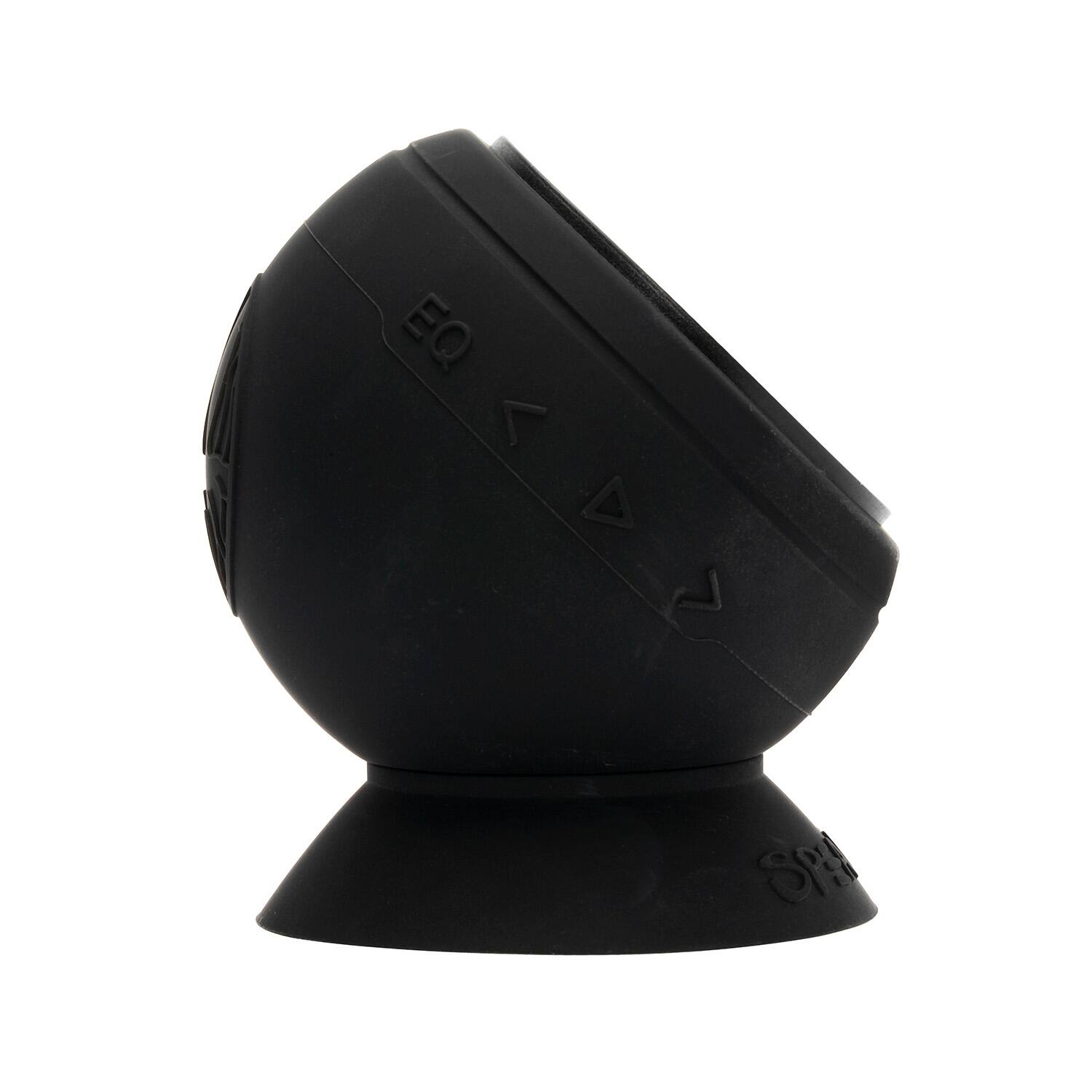 Angle. Speaqua - Barnacle Pro 2.0 Portable Waterproof Bluetooth Speaker with Built in Storage (2,000 songs) - Manta Ray Black.