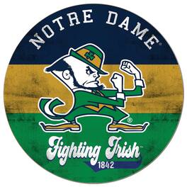 Jardine - Notre Dame Fighting Irish 20'' x 20'' Retro Logo Circle Sign - Navy