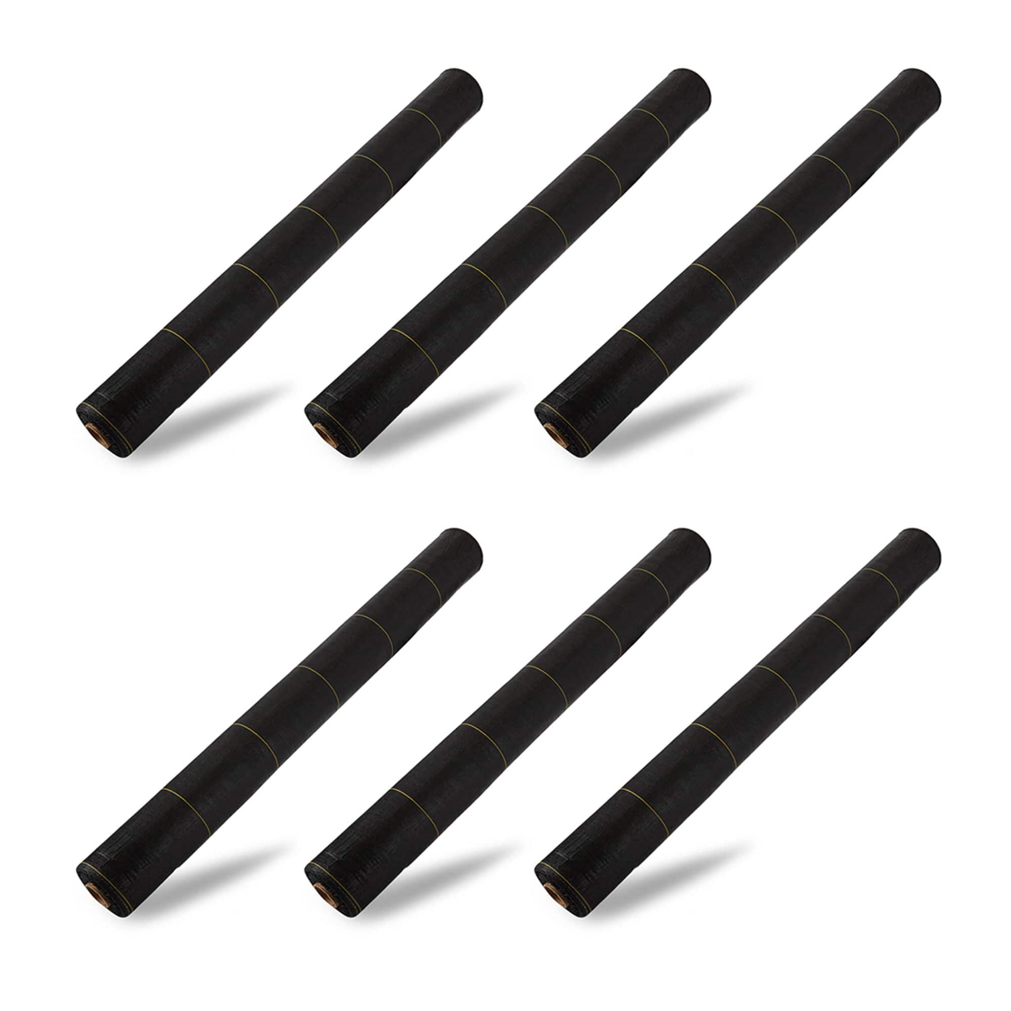 DeWitt - Sunbelt Woven Weed Barrier Landscape Fabric, 6 Foot x 300 Foot (6 Pack) - Brown