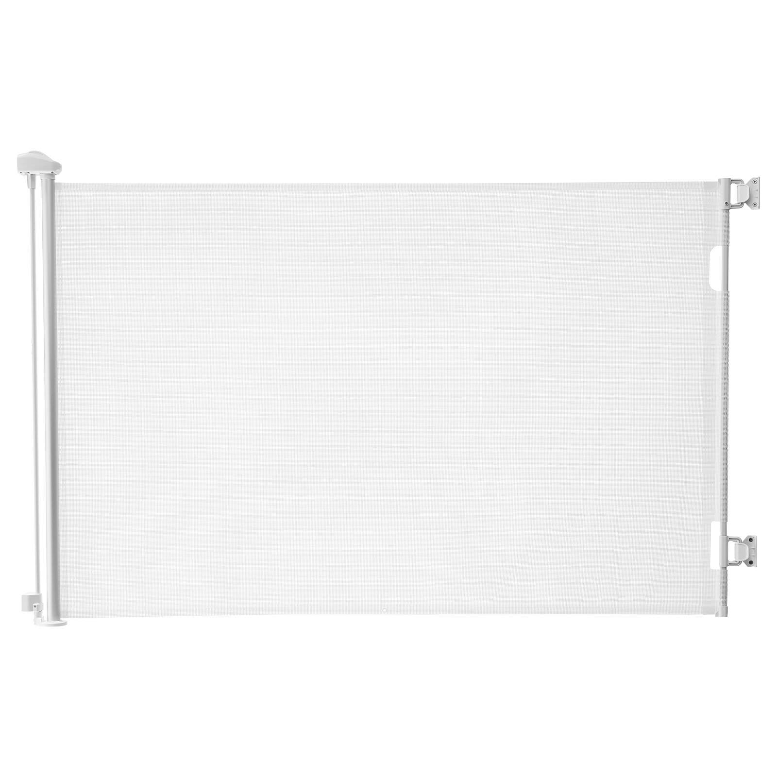 Front. VEVOR - Retractable Baby Gate, Extends to 57 inch Wide, 38.5 inch Tall, with Security Lock, Easy to Use.