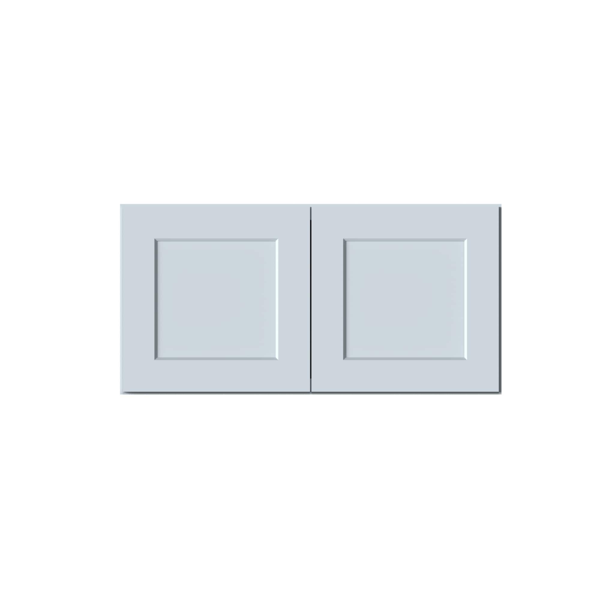 Boyel Living - Deep Wall Cabinets 18.Wx27in.H Ready to Assemble Kitchen Cabinets 2Doors HDF Door - DOVE GRAY