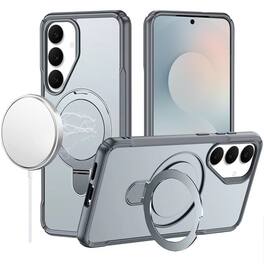 Kitcheniva - Shockproof Magnetic Stand Matte Case With Tempered Glass For Samsung S26 Plus - Gray