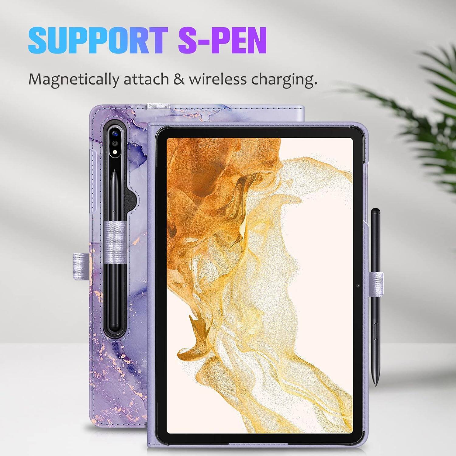 SUPPORT S-PEN  
Magnetic attach & wireless charging.
