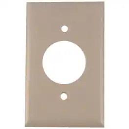 Leviton - 1 gang Thermoset Plastic Outlet Wall Plate 1 pk (Case of 25) - Ivory