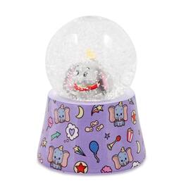 Silver Buffalo - Disney Dumbo 3-Inch Mini Light-Up Snow Globe - Multi-Colored